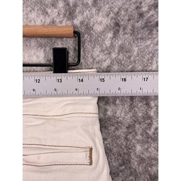 Frame Jeans 29 Womens Le High Flare Leg Seamed Front White Denim - Picture 3 of 7